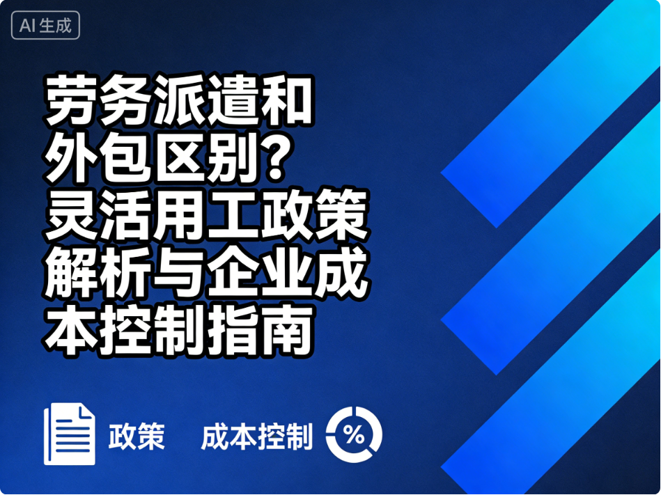 勞務(wù)派遣和外包區(qū)別？靈活用工政策解析與企業(yè)成本控制指南