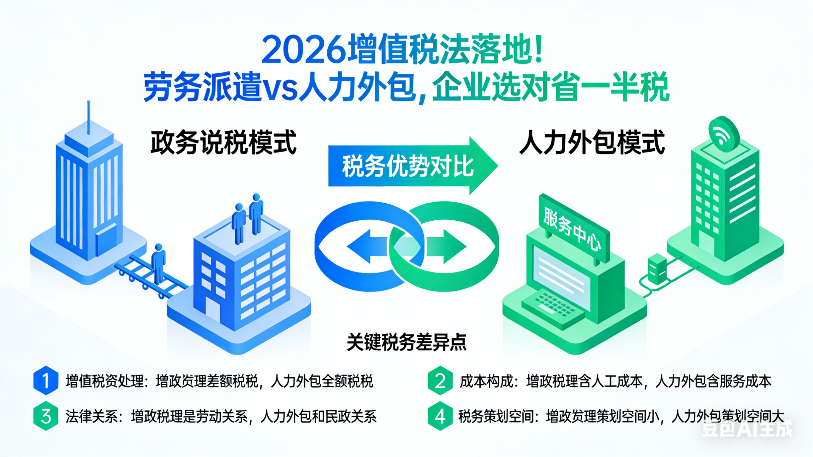 2026增值稅法落地！勞務(wù)派遣vs人力外包，企業(yè)選對(duì)省一半稅