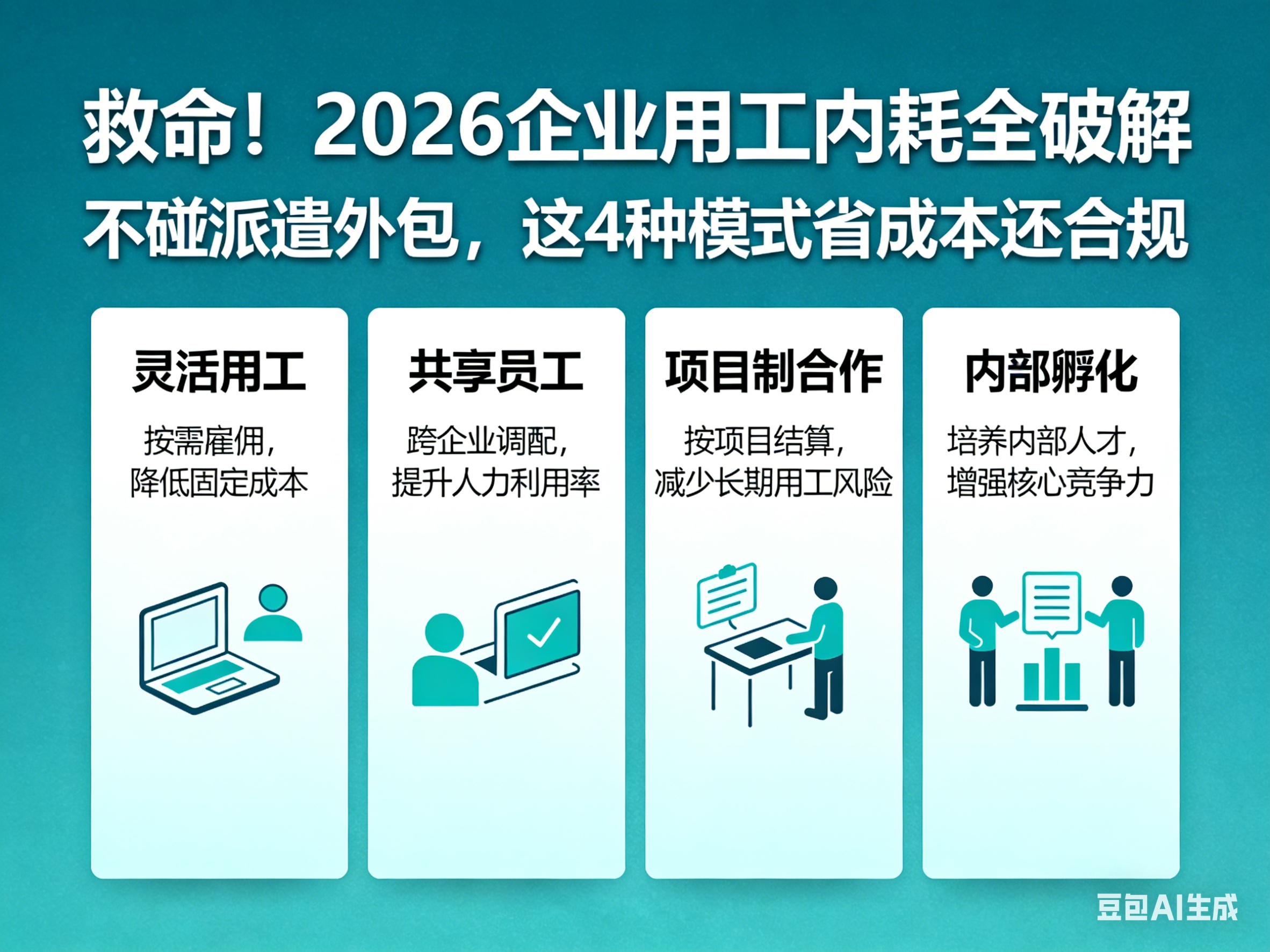 救命！2026企業(yè)用工內(nèi)耗全破解｜不碰派遣外包，這4種模式省成本還合規(guī)