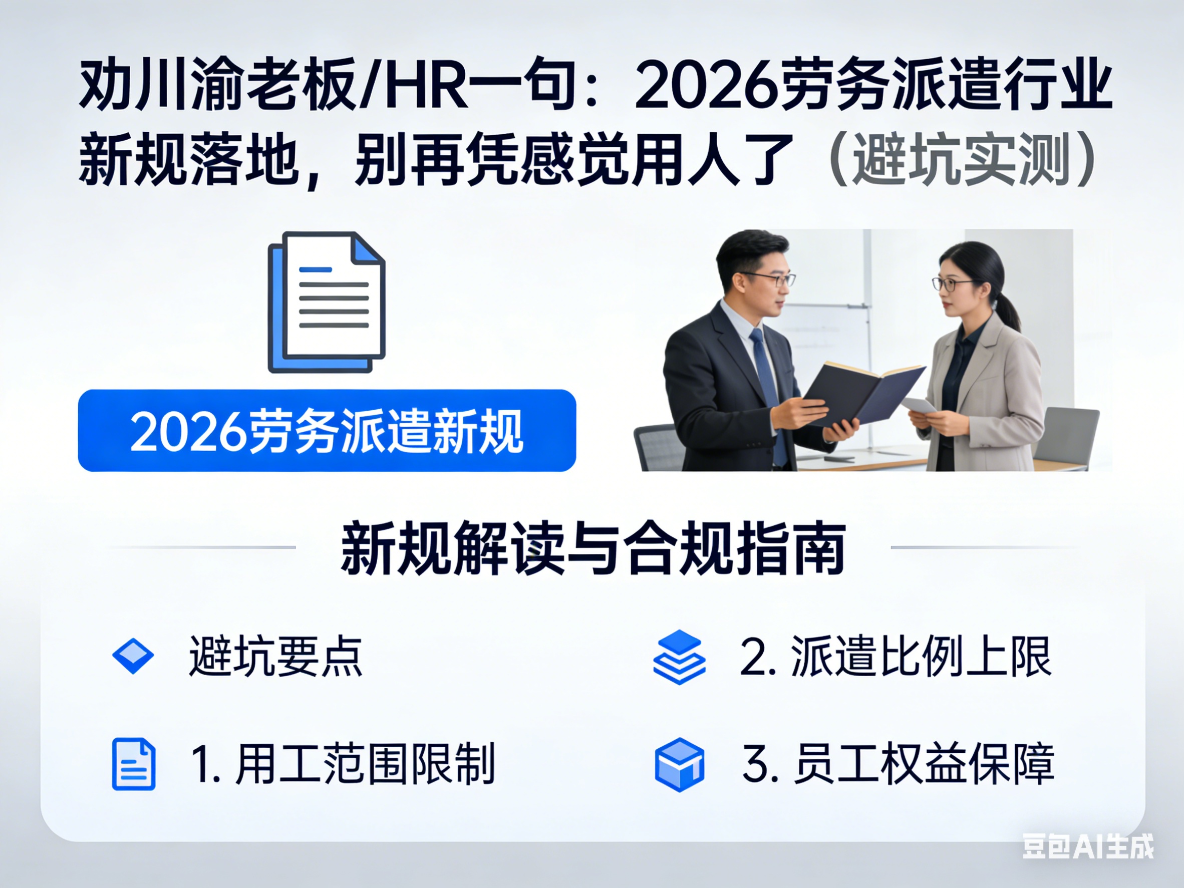 勸川渝老板/HR一句：2026勞務派遣行業(yè)新規(guī)落地，別再憑感覺用人了（避坑實測）