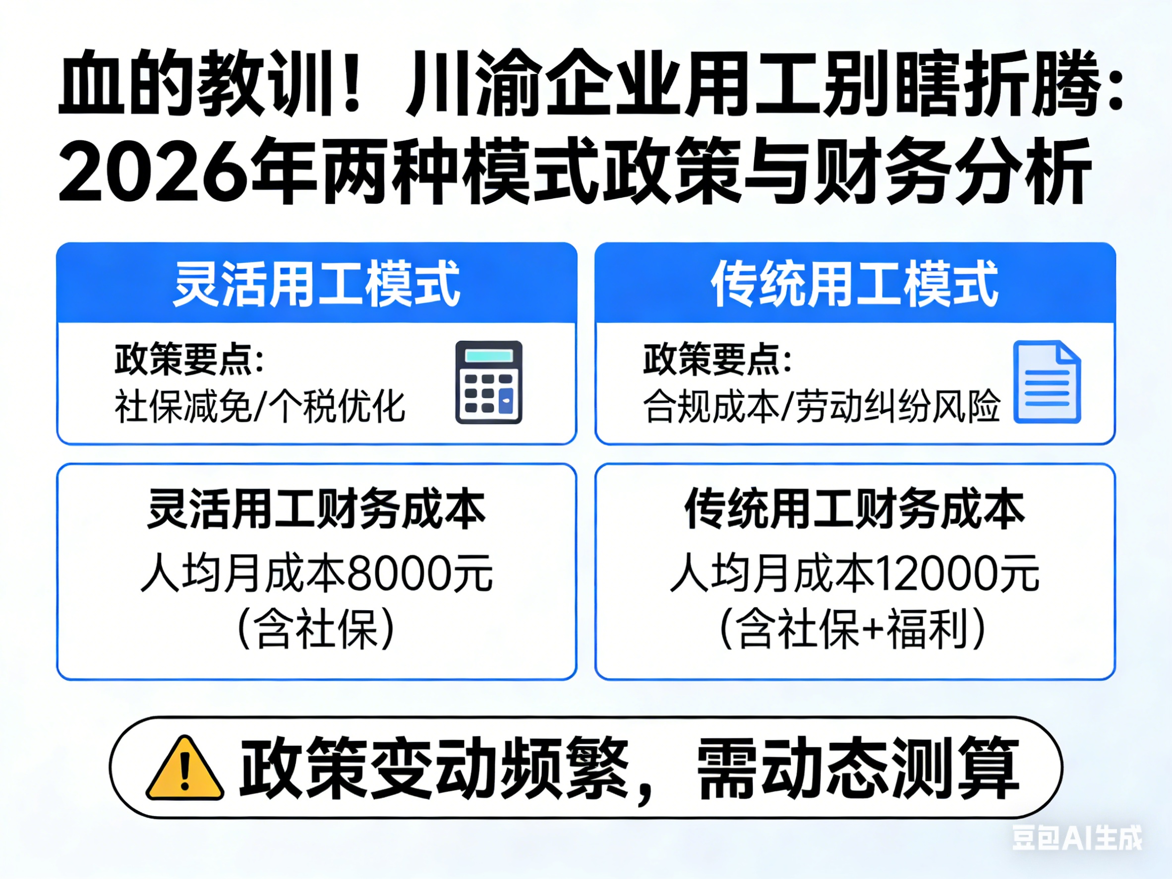 血的教訓！川渝企業(yè)用工別瞎折騰，2026年這兩種模式，政策和財務都得算明白