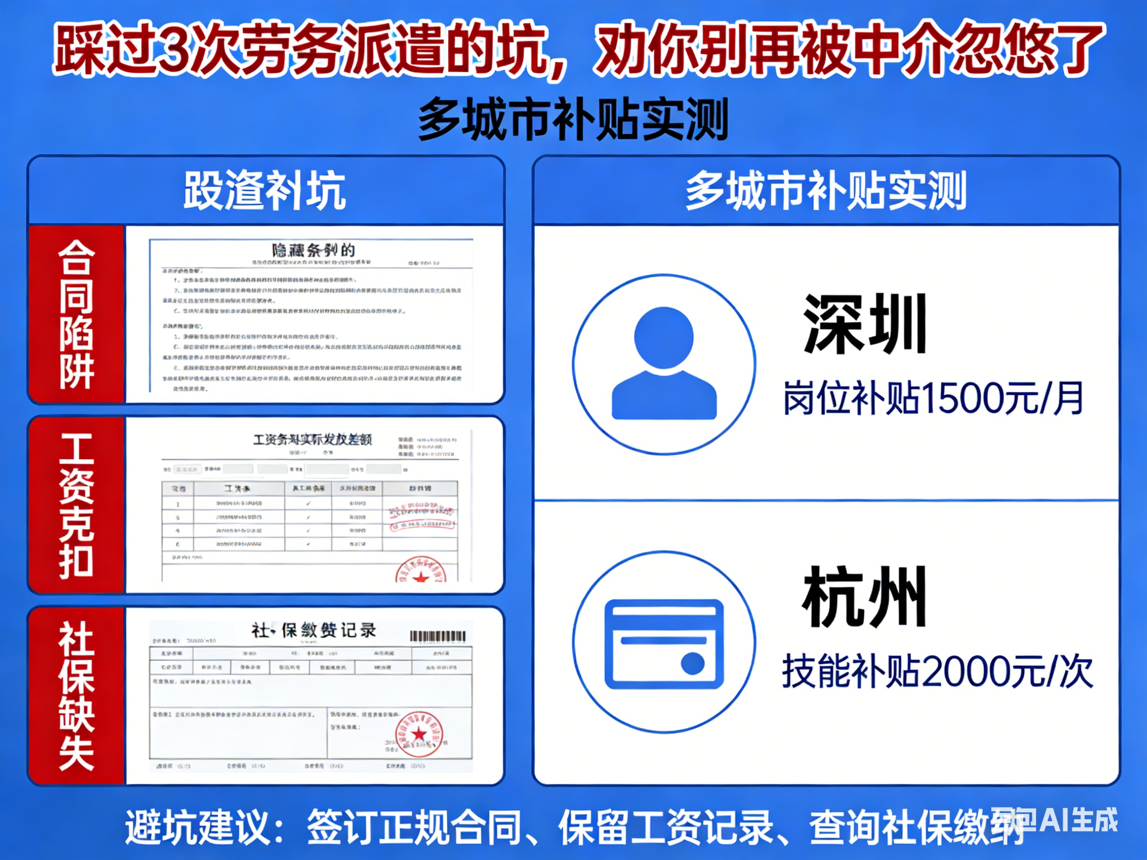 踩過(guò)3次勞務(wù)派遣的坑，勸你別再被中介忽悠了｜多城市補(bǔ)貼實(shí)測(cè)